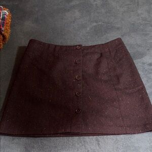 J. Crew Dark Brown Mini Skirt